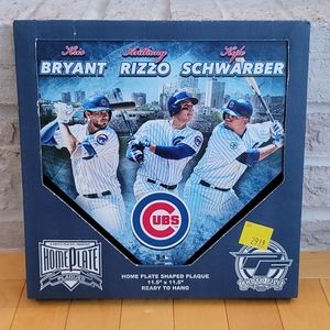 Chicago Cubs Bryant, Rizzo & Schwarber Plaque
